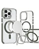 Thin Magnetic Clear Case w/ Camera Stand Kickstand - GRAY for iPhone 12 / 12 Pro (Only Ground Shipping)