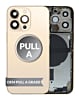 Stock up on the Back Housing Frame GOLD US Version OEM Pull A Grade with Small Components Pre-Installed for iPhone 13 Pro.
