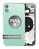 Purchase the iPhone 11 back housing frame with small components pre-installed in green, OEM pull B grade.
