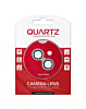 Buy the QUARTZ HD Tempered Glass with Glitter Diamond Camera Lens for iPhone 14 and 14 Plus Back Camera in white.