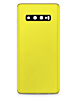 Back Glass with Camera Lens and Adhesive for Galaxy S10 (NO LOGO) (CANARY YELLOW)