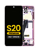 OLED Assembly with Frame for Galaxy S20 (G980 / G981) (Verizon UW) (CLOUD PINK) (Premium)