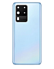 Back Glass with Camera Lens and Adhesive for Galaxy S20 Ultra (NO LOGO) (COSMIC BLUE)