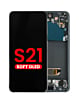 OLED Assembly with Frame for Galaxy S21 (G991) (PHANTOM BLACK) (Aftermarket OLED)