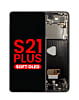 OLED Assembly with Frame for Galaxy S21 Plus 5G (G996) (PHANTOM BLACK) (Aftermarket OLED)