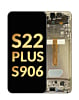 OLED Assembly with Frame for Galaxy S22 Plus (S906) (PHANTOM WHITE) (Premium)