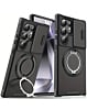 Rugged Magnetic Case w/ Ring Camera Cover - BLACK for Galaxy S25 Ultra (Only Ground Shipping)