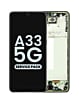 OLED Assembly with Frame for Galaxy A33 5G (A336 / 2022) (AWESOME BLACK) (Service Pack)