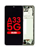 OLED Assembly with Frame for Galaxy A33 5G (A336U / 2022) (US Version) (AWESOME BLACK) (Aftermarket OLED)