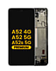 Buy the OLED Assembly with Frame in Awesome Black, Premium, for Galaxy A52 4G model A525 from 2021, A52 5G model A526 from 2021, and A52s 5G model A528 from 2021.
