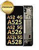 OLED Assembly with Frame (AWESOME WHITE) (Premium) for Galaxy A52 4G (A525 / 2021) / A52 5G (A526 / 2021) / A52s 5G (A528 / 2021)