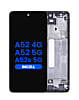 Buy the LCD Assembly in Awesome Black, Aftermarket Incell, with Frame for Galaxy A52 4G model A525 from 2021, A52 5G model A526 from 2021, and A52s 5G model A528 from 2021, without Fingerprint Sensor.