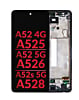 OLED Assembly with Frame (AWESOME BLACK) (Aftermarket OLED) for Galaxy A52 4G (A525 / 2021) / A52 5G (A526 / 2021) / A52S 5G (A528 / 2021)