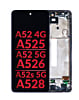 OLED Assembly with Frame (AWESOME VIOLET) (Aftermarket OLED)for Galaxy A52 4G (A525 / 2021) / A52 5G (A526 / 2021) / A52S 5G (A528 / 2021)