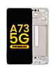 Buy the premium white OLED assembly with frame for the Galaxy A73 5G 2022 model A736.