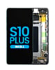 LCD Assembly with Frame for Galaxy S10 Plus (G975) (without Fingerprint Sensor) (PRISM BLACK) (Aftermarket)