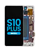 LCD Assembly with Frame for Galaxy S10 Plus (G975) (without Fingerprint Sensor) (PRISM WHITE) (Aftermarket)