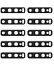 Back Camera Lens with Adhesive for Galaxy S10 Plus / S10 (Glass Only) (Pack of 10)