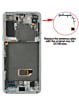 OLED Assembly with Frame for Galaxy S21 G991 (PHANTOM GRAY) (Service Pack)