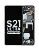 OLED Assembly with Frame for Galaxy S21 Ultra G998 (PHANTOM BLACK) (Service Pack)