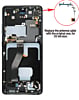 OLED Assembly with Frame for Galaxy S21 Ultra G998 (PHANTOM BLACK) (Service Pack)