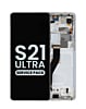 OLED Assembly with Frame for Galaxy S21 Ultra G998 (PHANTOM SILVER) (Service Pack)