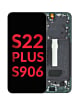 OLED Assembly with Frame for Galaxy S22 Plus (S906) (PHANTOM BLACK) (Aftermarket OLED)