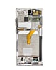 OLED Assembly with Frame for Galaxy S22 Ultra (S908) (PHANTOM WHITE) (Aftermarket OLED)