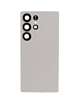 Back Cover with Camera Lens and Adhesive for Galaxy S25 Ultra (NO LOGO) (TITANIUM GRAY)