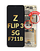 OLED Assembly with Frame for Galaxy Z Flip 3 F711 (CREAM) (US and International) (Service Pack)