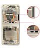 OLED Assembly with Frame for Galaxy Z Flip 3 F711 (CREAM) (US and International) (Service Pack)