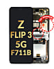 OLED Assembly with Frame for Galaxy Z Flip 3 F711 (WHITE) (US and International) (Service Pack)