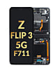 OLED Assembly with Frame for Galaxy Z Flip 3 F711 (PHANTOM BLACK) (US & International)