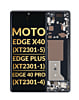 OLED Assembly with Frame (BLACK) (Premium/Refurbished) for Motorola Edge X40 5G (XT2301-5 / 2023) / Edge Plus (XT2301-1 / 2023) / Edge 40 Pro (XT2301-4 / 2023)