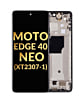 OLED Assembly with Frame for Motorola Moto Edge 40 Neo (XT2307-1 / 2023) (BLACK BEAUTY) (Premium)