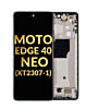 OLED Assembly with Frame for Motorola Moto Edge 40 Neo (XT2307-1 / 2023) (SOOTHING SEA) (Premium)