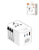 LDNIO Z8 3 USB Ports GaN All in One Universal Travel Adapter (Integrated US/UK/EU/AU) (45W) (Only Ground Shipping)