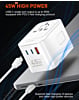 LDNIO Z8 3 USB Ports GaN All in One Universal Travel Adapter (Integrated US/UK/EU/AU) (45W) (Only Ground Shipping)