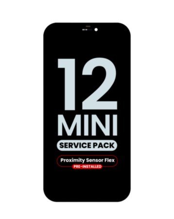 Buy the OLED Assembly with Proximity Sensor Flex Pre-Installed for iPhone 12 Mini Service Pack.