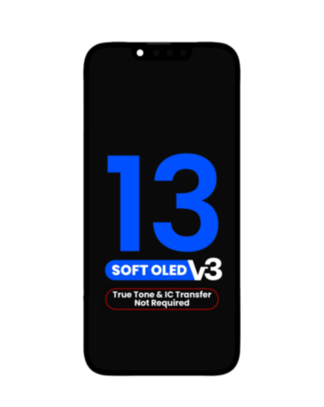 OLED Assembly for iPhone 13 (True Tone Programming and IC Transfer NOT REQUIRED) (Aftermarket QV8 V3 / Soft)