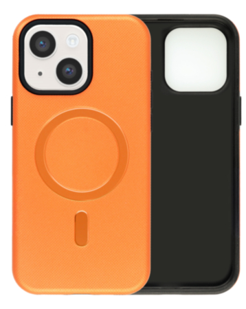 Soft Touch Matte Finish MagSafe Case (ORANGE) for iPhone 13 / 14 (Only Ground Shipping)
