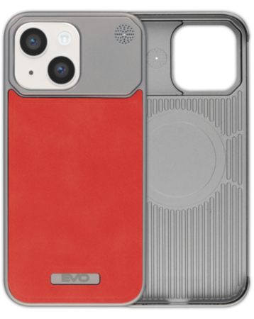 Metallic Leather Case (BURGUNDY) for iPhone 13 / 14 (Only Ground Shipping)