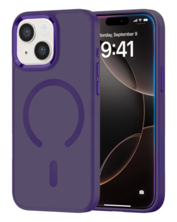 New Magnetic Wireless Charging Case with IC Chip (PURPLE) for iPhone 13 / 14 (Only Ground Shipping)