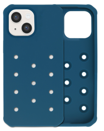 Charm Built Silicone Case (DARK BLUE) for iPhone 13 / 14 / 16e / 17e (Only Ground Shipping)