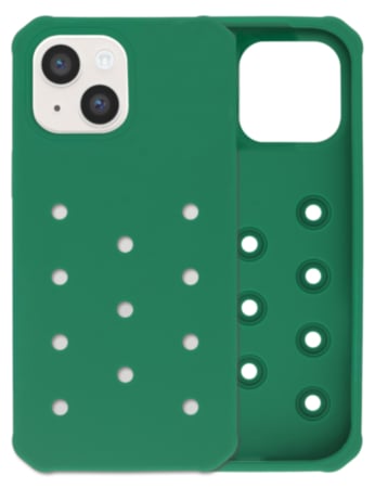 Charm Built Silicone Case (DARK GREEN) for iPhone 13 / 14 / 16e / 17e (Only Ground Shipping)