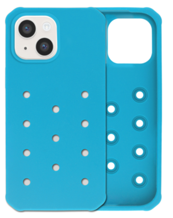 Charm Built Silicone Case (LIGHT BLUE) for iPhone 13 / 14 / 16e / 17e (Only Ground Shipping)