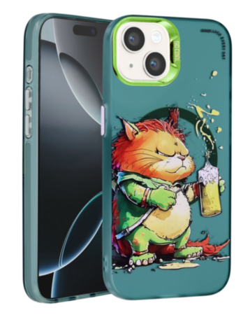 Animal Graffiti Design Wireless Charging Case - Style 10 for iPhone 13 / 14 / 16e / 17e (Only Ground Shipping)