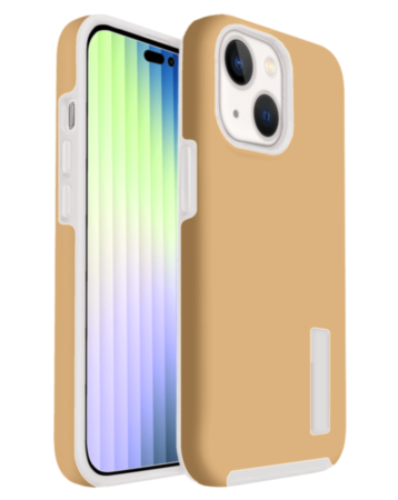 iPhone 14 Plus /15 Plus Dual Layer Protection Case - GOLD (Only Ground Shipping)