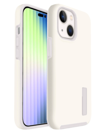 iPhone 14 Plus /15 Plus Dual Layer Protection Case - WHITE (Only Ground Shipping)