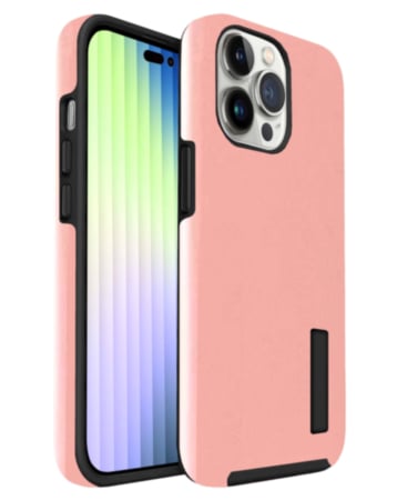 Dual Layer Protection Case - ROSE GOLD for iPhone 14 Pro Max (Only Ground Shipping)